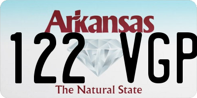 AR license plate 122VGP
