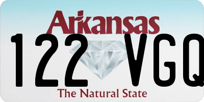 AR license plate 122VGQ