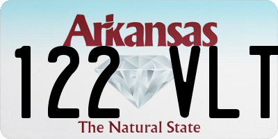 AR license plate 122VLT