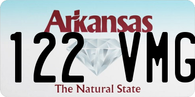 AR license plate 122VMG
