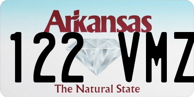 AR license plate 122VMZ