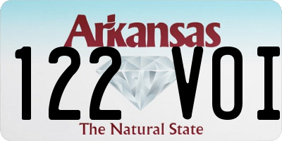 AR license plate 122VOI