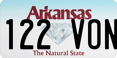 AR license plate 122VON