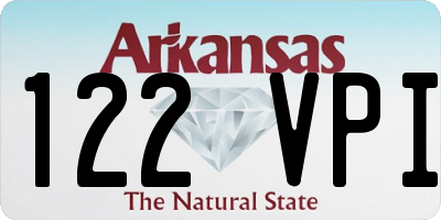 AR license plate 122VPI