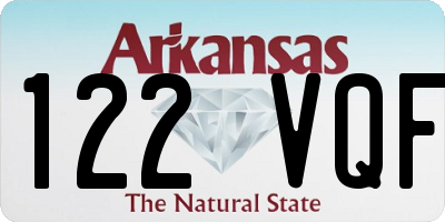AR license plate 122VQF