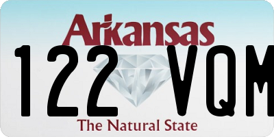 AR license plate 122VQM