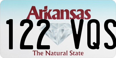 AR license plate 122VQS