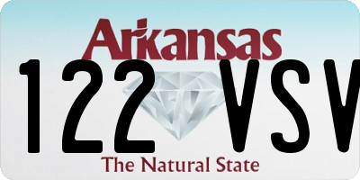 AR license plate 122VSV
