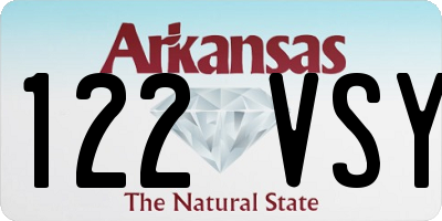 AR license plate 122VSY