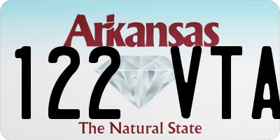 AR license plate 122VTA