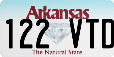 AR license plate 122VTD