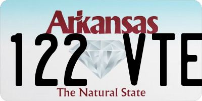 AR license plate 122VTE