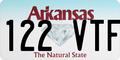 AR license plate 122VTF