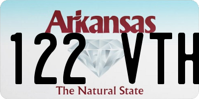 AR license plate 122VTH