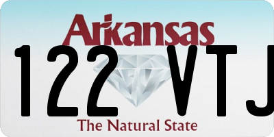 AR license plate 122VTJ