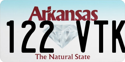 AR license plate 122VTK