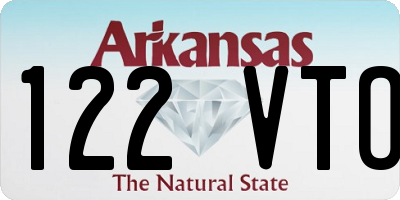 AR license plate 122VTO