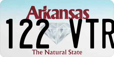 AR license plate 122VTR