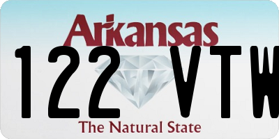 AR license plate 122VTW