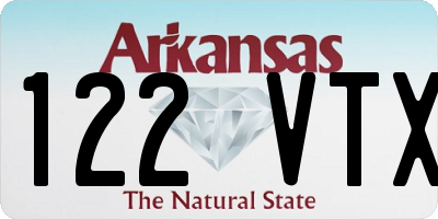 AR license plate 122VTX