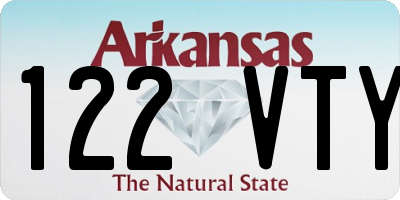 AR license plate 122VTY
