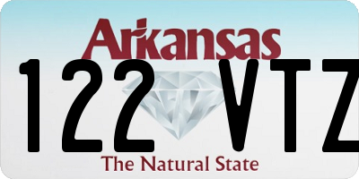AR license plate 122VTZ