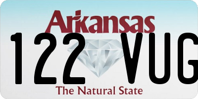 AR license plate 122VUG
