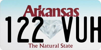 AR license plate 122VUH