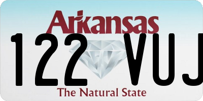 AR license plate 122VUJ