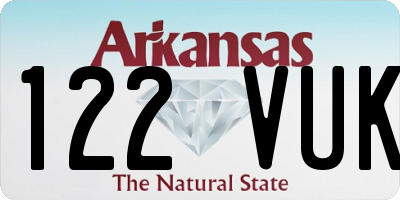 AR license plate 122VUK