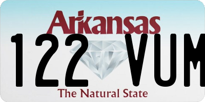 AR license plate 122VUM