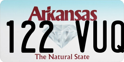 AR license plate 122VUQ