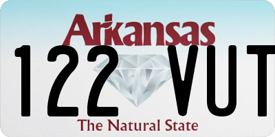 AR license plate 122VUT