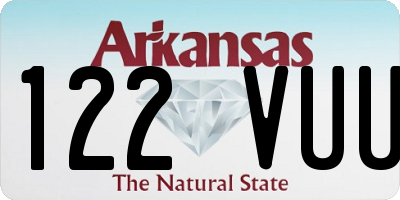 AR license plate 122VUU
