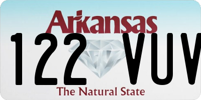 AR license plate 122VUV