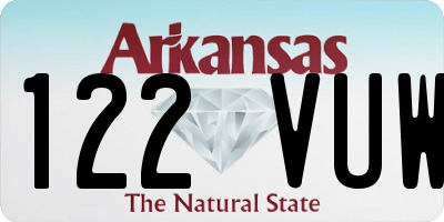AR license plate 122VUW