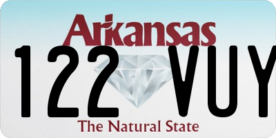AR license plate 122VUY