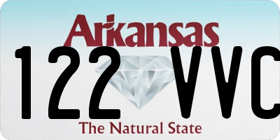 AR license plate 122VVC