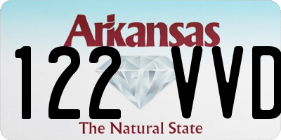 AR license plate 122VVD