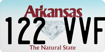 AR license plate 122VVF