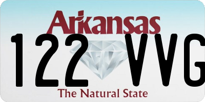 AR license plate 122VVG