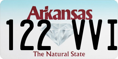 AR license plate 122VVI