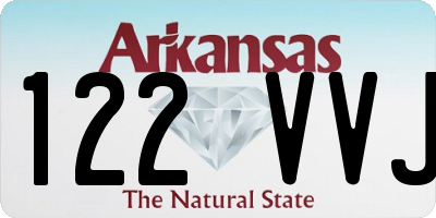 AR license plate 122VVJ