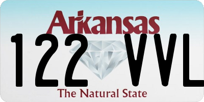 AR license plate 122VVL