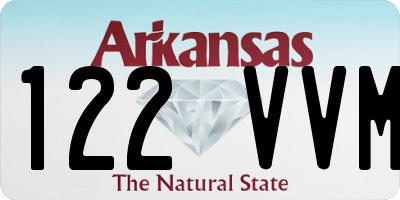 AR license plate 122VVM