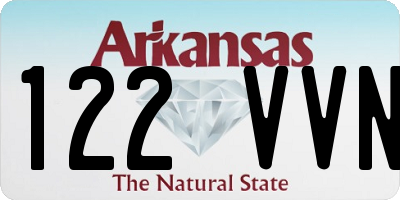 AR license plate 122VVN