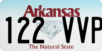 AR license plate 122VVP