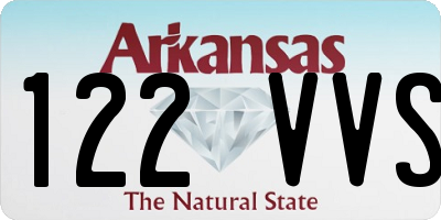 AR license plate 122VVS