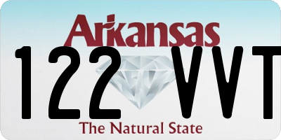 AR license plate 122VVT