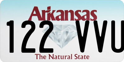 AR license plate 122VVU